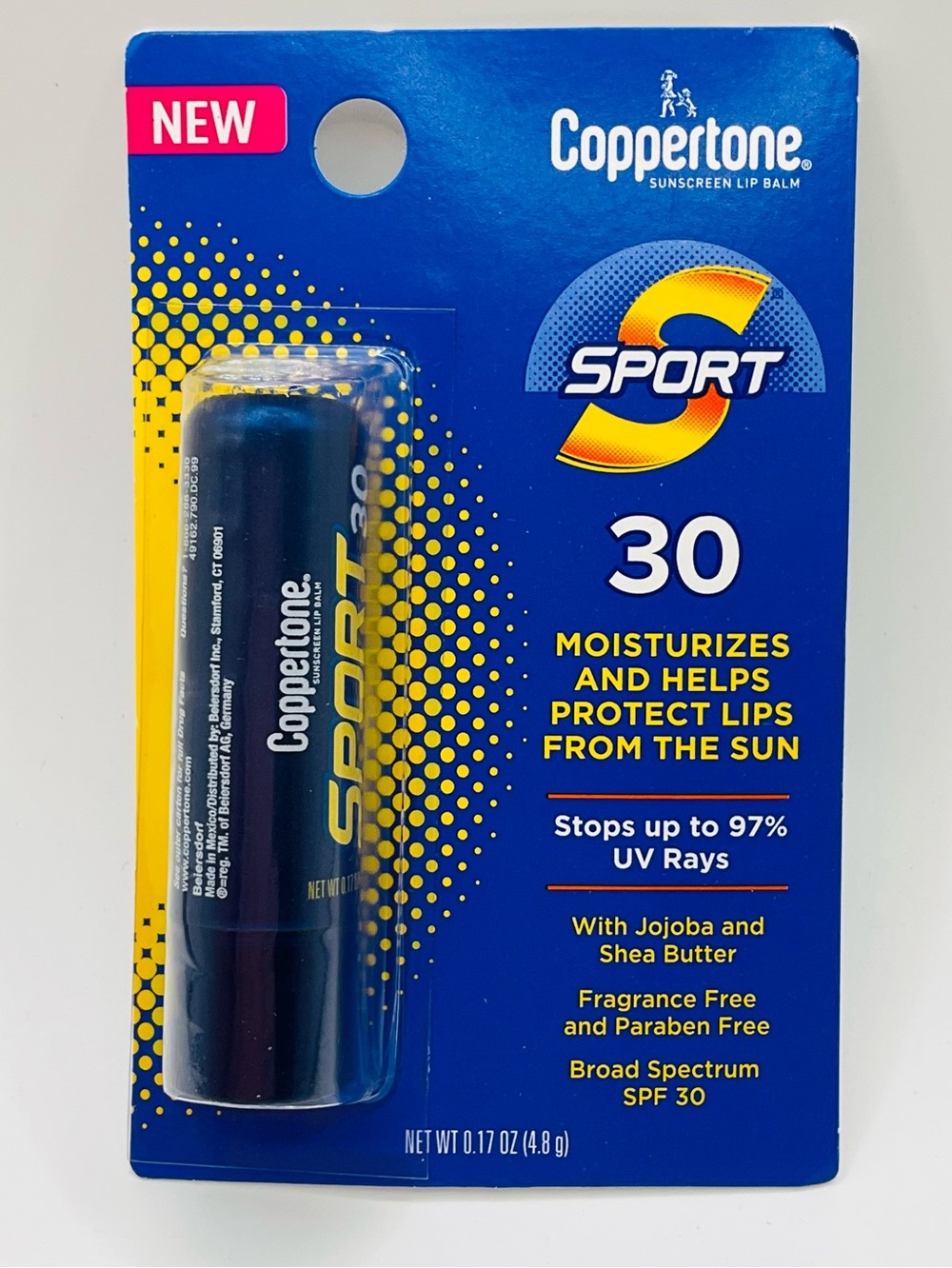 🌼4/$10🌼 NEW COPPERTONE Sport Lip Balm SPF 30 Sun Protection Summer Beach Outdoor